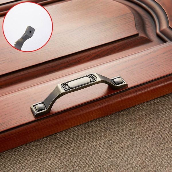 5 PCS 6201-96 Sub Cyan Zinc Alloy Cabinet Wardrobe Drawer Door Handle, Hole Spacing: 96mm - Image 2