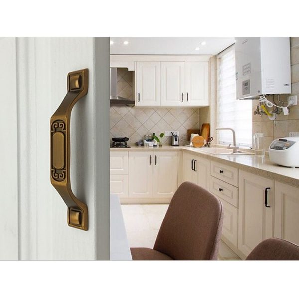 3 PCS 6202-96 Black Red Zinc Alloy Cabinet Wardrobe Drawer Door Handle, Hole Spacing: 96mm - Image 6