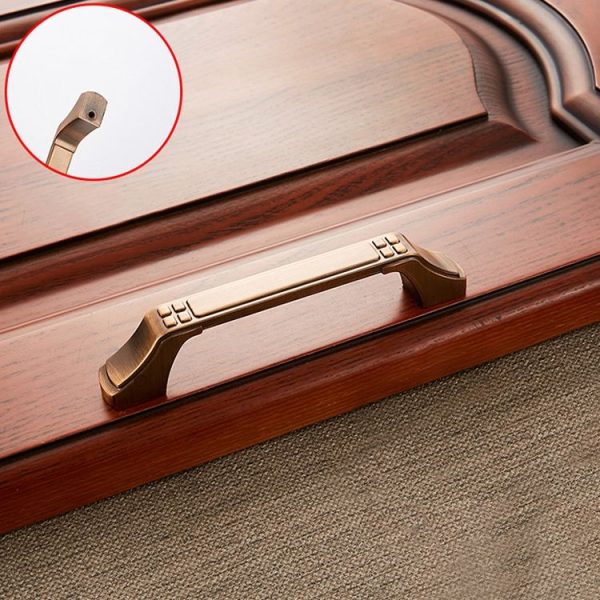 3 PCS 6202-96 Coffee Zinc Alloy Cabinet Wardrobe Drawer Door Handle, Hole Spacing: 96mm - Image 2