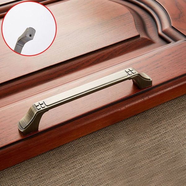 3 PCS 6202-128 Sub Cyan Zinc Alloy Cabinet Wardrobe Drawer Door Handle, Hole Spacing: 128mm - Image 2