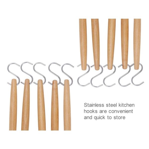Kn082 10 in 1 Stainless Steel Kitchen Tool Hook Set - Image 3
