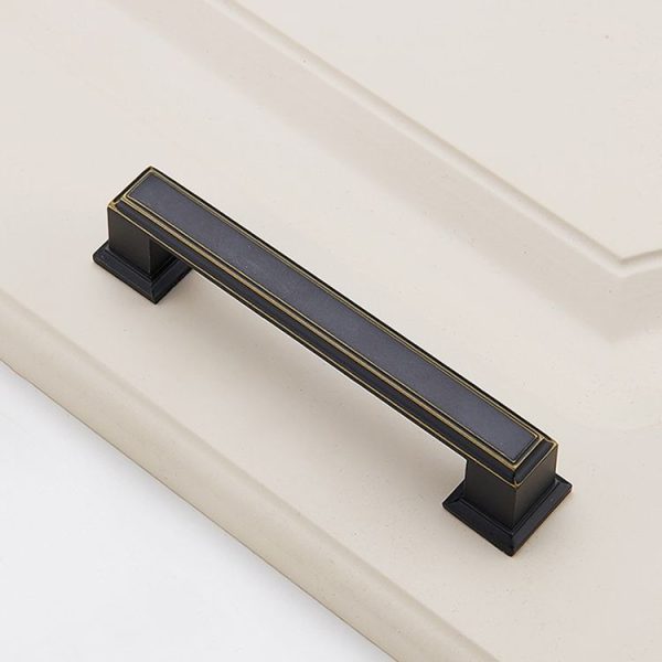 3 PCS 6609_96 American Style Black Brass Drawer Cabinet Handle - Image 2