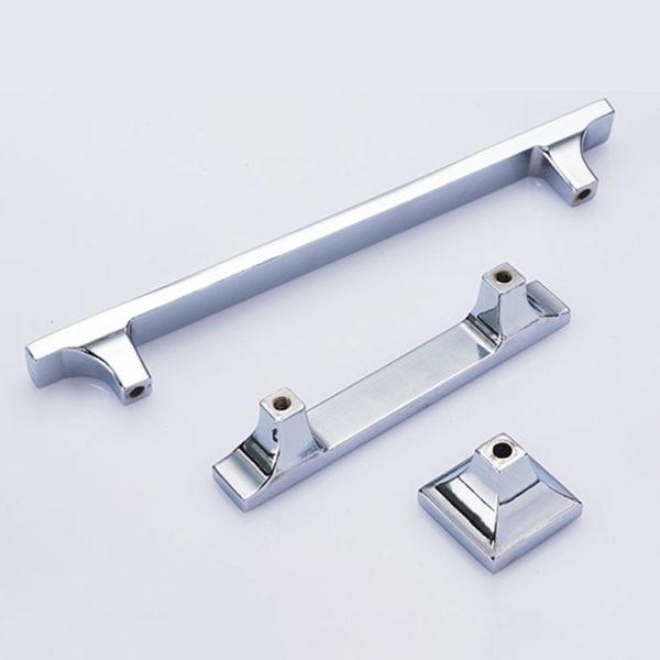 5 PCS 8088_64 Bright Chrome Crystal Glass Diamond Closet Cabinet Handle - Image 3