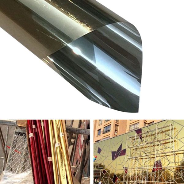 UV Reflective One Way Privacy Decoration Glass Window Film Sticker, Width: 70cm (Gold) - Image 2
