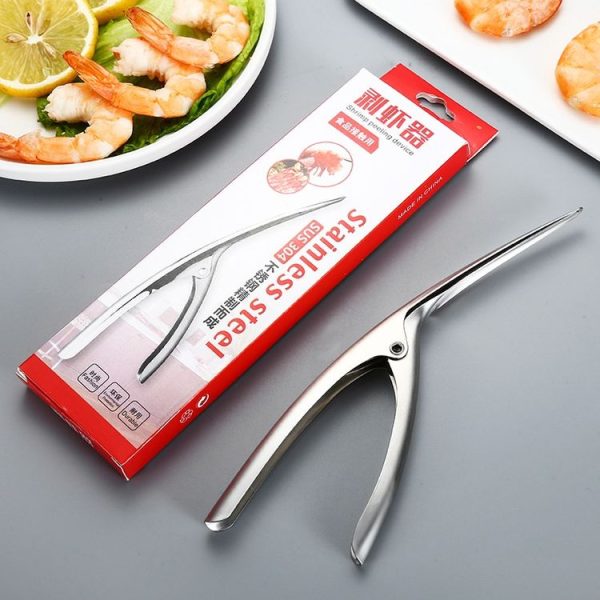 304 Stainless Steel Shrimp Shelling Tool Seafood Shell Remover Kitchen Gadgets - Image 4