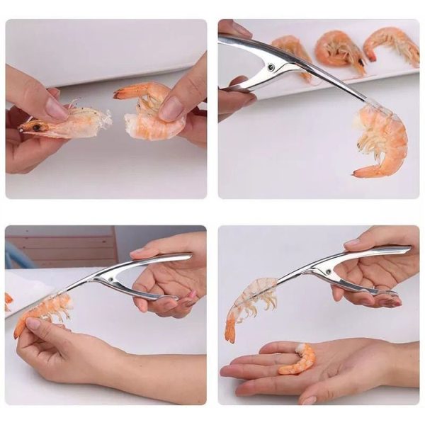 304 Stainless Steel Shrimp Shelling Tool Seafood Shell Remover Kitchen Gadgets - Image 8