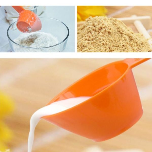 Kn7600 9 in 1 Colorful Pointed Plastic Measuring Spoon Measuring Cup Baking Tool Set - Image 5