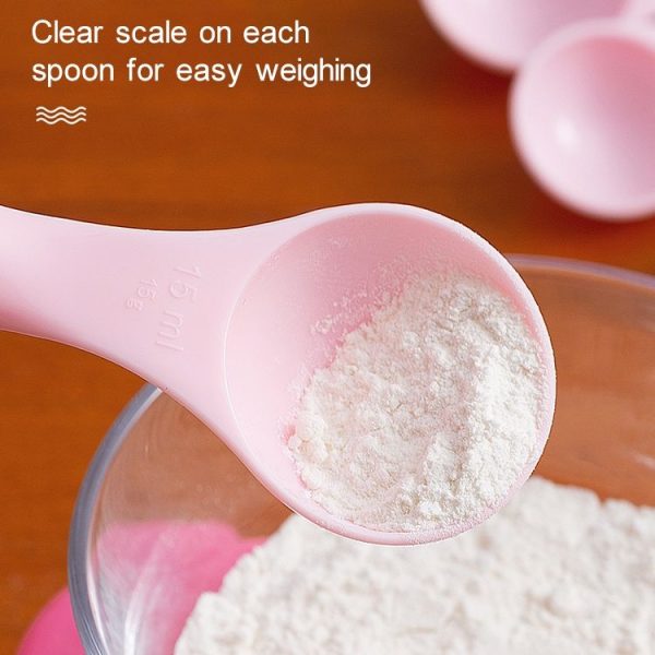 Kn082 5 in 1 Plastic Measuring Spoon Kitchen Tool Set (Random Color Delivery) - Image 3