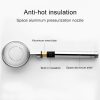 Space Aluminum Round Shape High Pressure Handheld Shower Head Water Saving Bathroom Accessories, Size: 23 x 8.2 x 2cm (Silver) - Image 2