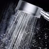 Space Aluminum Round Shape High Pressure Handheld Shower Head Water Saving Bathroom Accessories, Size: 23 x 8.2 x 2cm (Silver) - Image 6