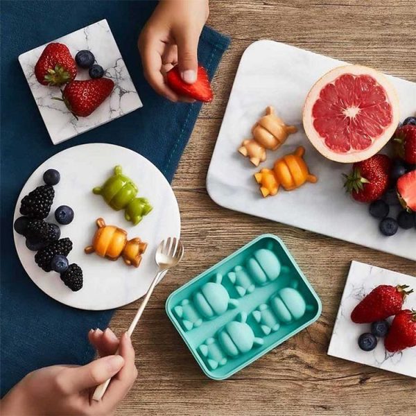 2 PCS Original Xiaomi Mitu Ice Cube Tray 4 Pieces Blocking Silicone Mold - Image 11