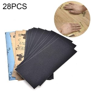28 PCS LANHU Grit 120-3000 Wet And Dry Polishing Grinding Sandpaper, Size: 22.9 x 9.1cm