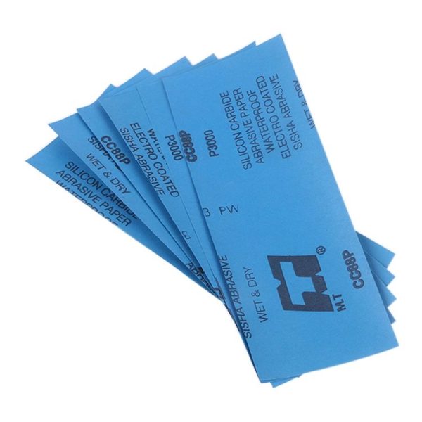 10pcs Grit 1200 Wet And Dry Polishing Grinding Sandpaper, Size: 23 x 9cm (Blue) - Image 2
