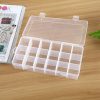 Plastic Organizer Container Storage Box 18 Slots Removable Grid Compartment for Jewelry Earring Fishing Hook Small Accessories - Image 3