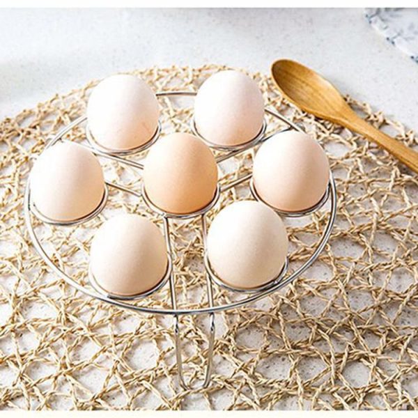Steamer Rack Basket Egg Vegetable Steaming Trivet for Instant Pot Pressure Cooker, Diameter: 17.5cm, Height: 5.5cm - Image 9