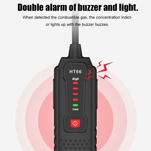 HABOTEST HT66 Combustible Gas Detector Natural Gas Leak Detector - Image 5