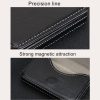 Premium PU Leather Business Card Case with Magnetic Closure, Size: 10*6.5*1.7cm (Magenta) - Image 3