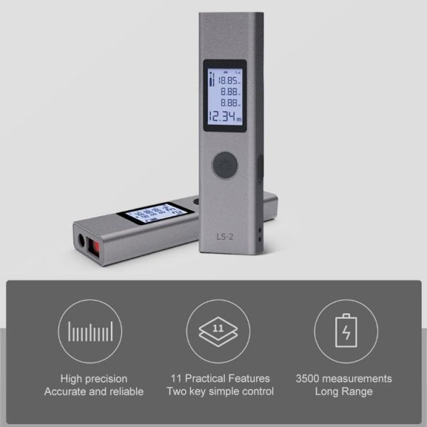 LS-2 25m Rechargeable LCD Digital Laser Rangefinder Distance Meter - Image 4