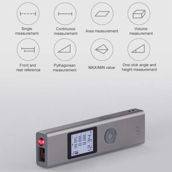LS-2 25m Rechargeable LCD Digital Laser Rangefinder Distance Meter - Image 5