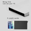 Antimagnetic Stainless Steel PU Business Card Holder Credit Card Case, Size: 10*6.2*0.8cm (White) - Image 4