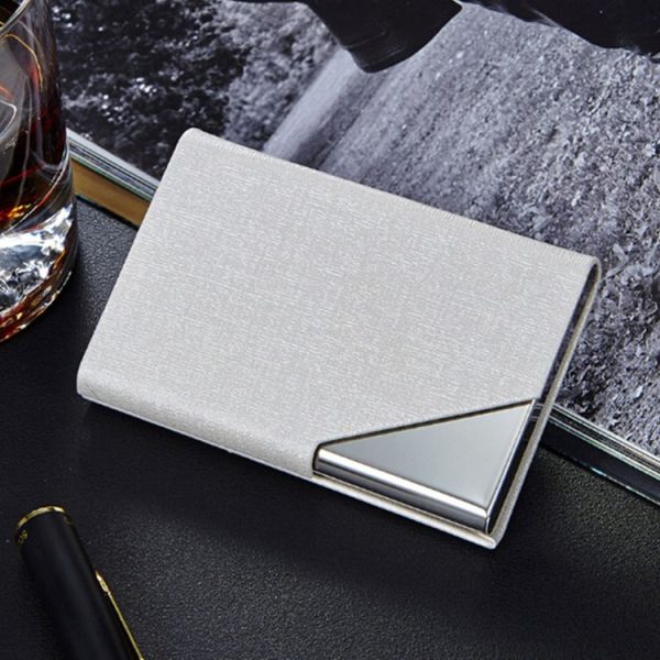 Oracle Bone Texture Business Card Holder Wallet Credit Card ID Case Holder, Random Color - Image 2