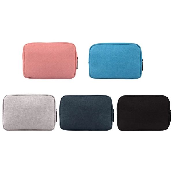 Simple Multi-functional Digital Device Travel Storage Bag for Phones, Power Bank, U-disk, Earphones, Data Cable and etc, Big Size: 23*11*5cm (Pink) - Image 11