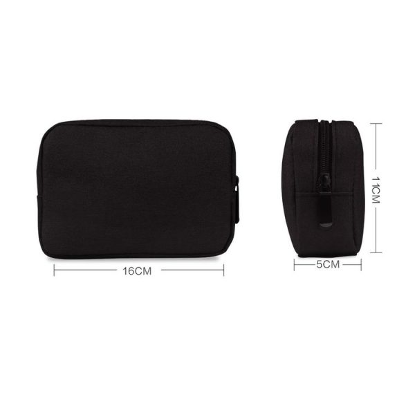 Simple Multi-functional Digital Device Travel Storage Bag for Phones, Power Bank, U-disk, Earphones, Data Cable and etc, Big Size: 23*11*5cm (Pink) - Image 6