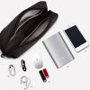 Simple Multi-functional Digital Device Travel Storage Bag for Phones, Power Bank, U-disk, Earphones, Data Cable and etc, Big Size: 23*11*5cm (Pink) - Image 8