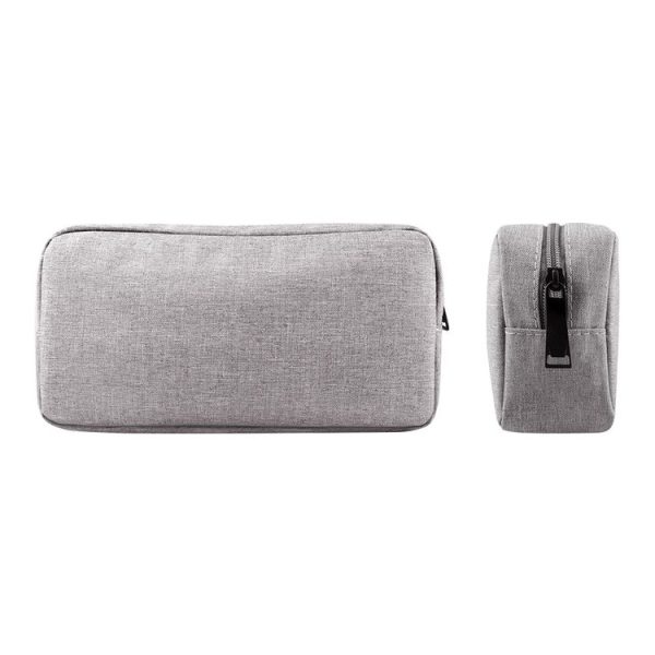 Simple Multi-functional Digital Device Travel Storage Bag for Phones, Power Bank, U-disk, Earphones, Data Cable and etc, Small Size: 16*11*5cm (Grey) - Image 2