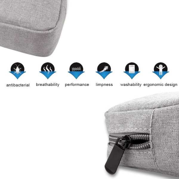 Simple Multi-functional Digital Device Travel Storage Bag for Phones, Power Bank, U-disk, Earphones, Data Cable and etc, Small Size: 16*11*5cm (Grey) - Image 5