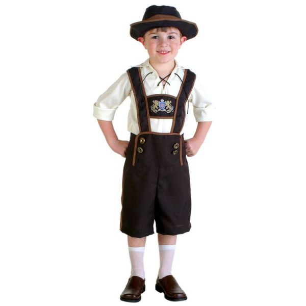 Halloween Costume Children Beer Costume Oktoberfest Suits England Style Cosplay, Size: S, Waistline: 68cm, Dress Length: 53cm, Long Pants: 40cm, Suggested Height: 115-125cm - Image 3