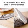 Kitchen Essential Stainless Steel Bidirectional Sawtooth Fish Scraper Fish Scale Planing Knife - Image 6