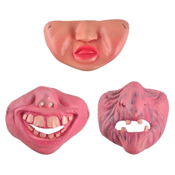 Fun Scary Horrible Mask Party Halloween Clown Latex Half Face Masks for Adult / Children, Random Style Delivery - Image 2
