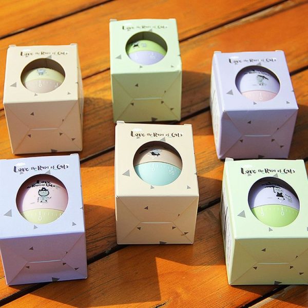 Cute Cartoon Mechanical Egg Kitchen Timer Alarm Clock Students Learn Time Management Machines, Random Color Delivery - Image 6