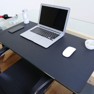 Multifunction Business PU Leather Mouse Pad Keyboard Pad Table Mat Computer Desk Mat, Size: 60 x 30cm (Black)
