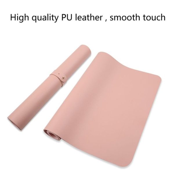 Multifunction Business PU Leather Mouse Pad Keyboard Pad Table Mat Computer Desk Mat, Size: 60 x 30cm (Black) - Image 3