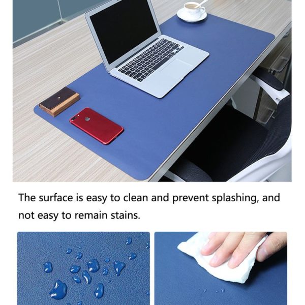 Multifunction Business PU Leather Mouse Pad Keyboard Pad Table Mat Computer Desk Mat, Size: 60 x 30cm (Black) - Image 5