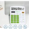 OSALO OS-837VC 12 Digits Colorful Desktop Calculator Solar Energy Dual Power Calculator (Green) - Image 6