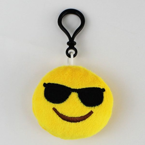 20 PCS Creative Plush Doll Mobile Pendants Gift Cartoon Cute Facial Expression Decorations Keychains with Hook - Image 2