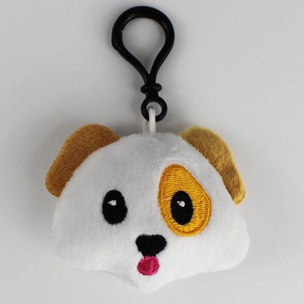 20 PCS Creative Plush Doll Mobile Pendants Gift Cartoon Cute Facial Expression Decorations Keychains with Hook - Image 2