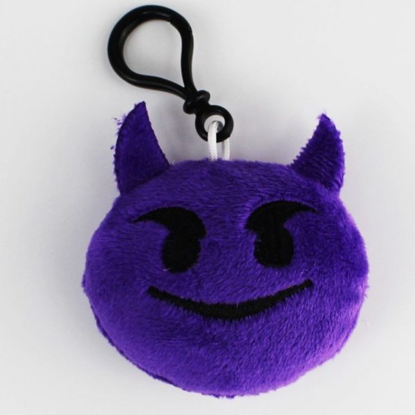 20 PCS Creative Plush Doll Mobile Pendants Gift Cartoon Cute Facial Expression Decorations Keychains with Hook - Image 2