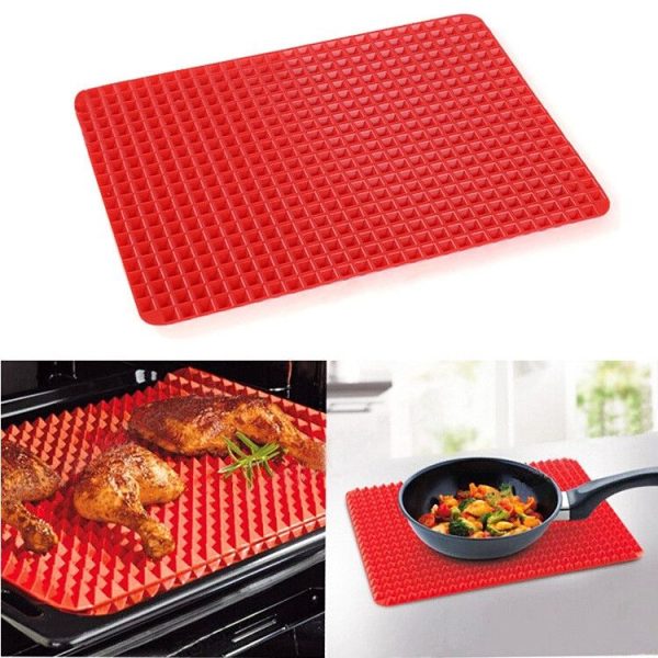 Multi-function Silicone Barbecue Pad / Food Pad (Red) - Image 5