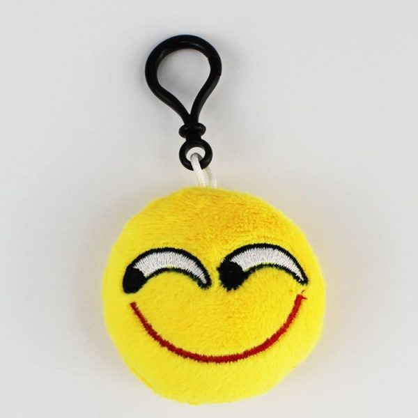 20 PCS Creative Plush Doll Mobile Pendants Gift Cartoon Cute Facial Expression Decorations Keychains with Hook - Image 2