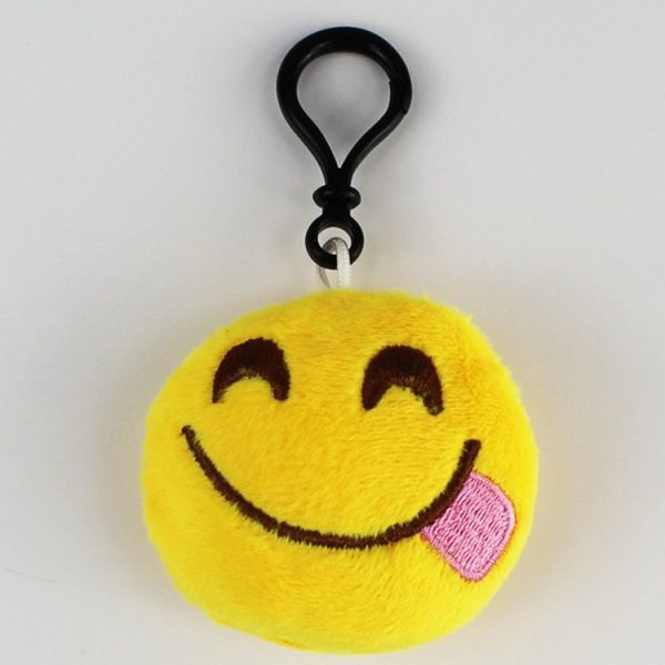 20 PCS Creative Plush Doll Mobile Pendants Gift Cartoon Cute Facial Expression Decorations Keychains with Hook - Image 2
