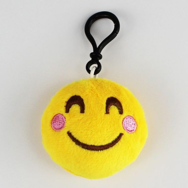 20 PCS Creative Plush Doll Mobile Pendants Gift Cartoon Cute Facial Expression Decorations Keychains with Hook - Image 2