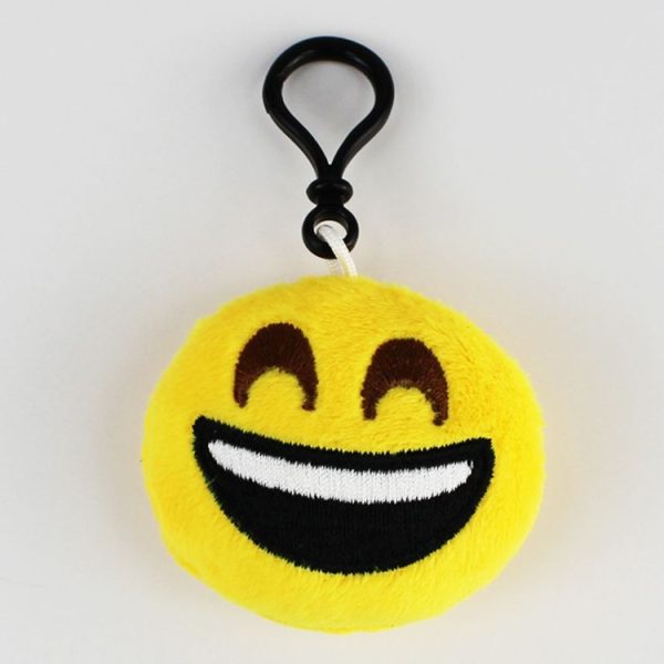 20 PCS Creative Plush Doll Mobile Pendants Gift Cartoon Cute Facial Expression Decorations Keychains with Hook - Image 2