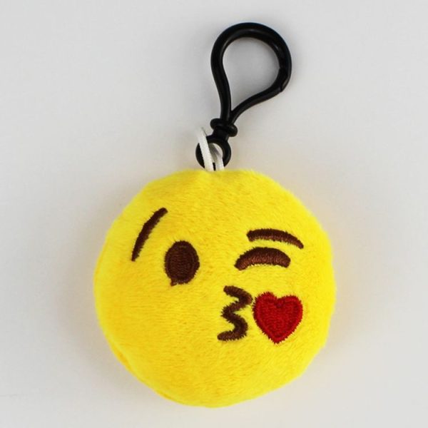 20 PCS Creative Plush Doll Mobile Pendants Gift Cartoon Cute Facial Expression Decorations Keychains with Hook - Image 2
