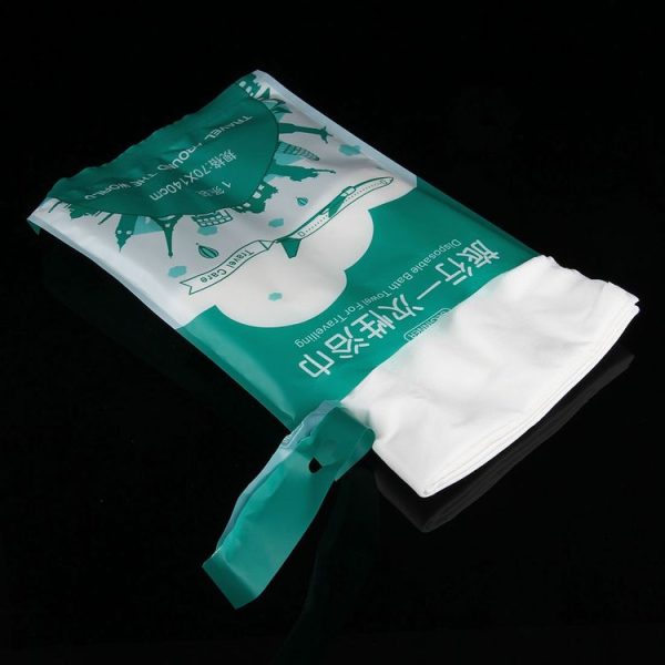 Portable Disposable Travel Cotton Bath Towel, Size: 140x65cm - Image 5