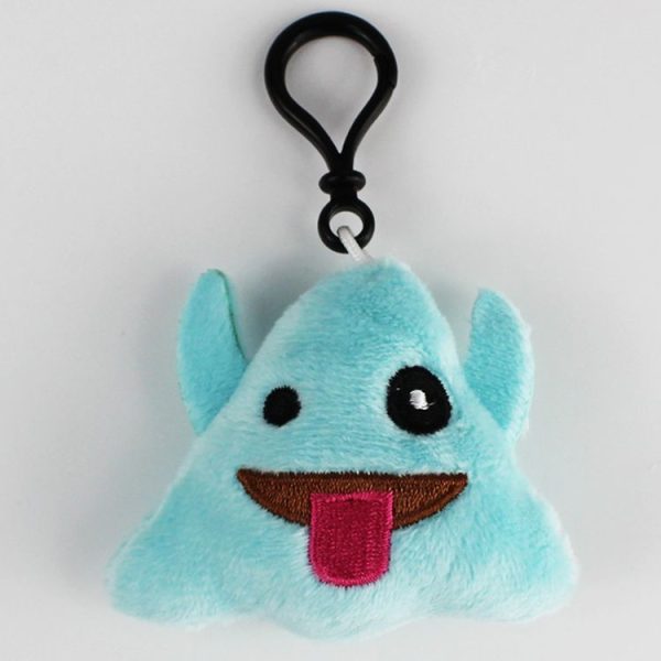 20 PCS Creative Plush Doll Mobile Pendants Gift Cartoon Cute Facial Expression Decorations Keychains with Hook - Image 2