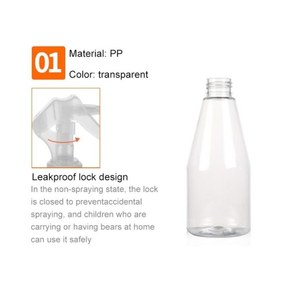 LW-SM08 Plastic Spray Bottles Leak Proof with Trigger Sprayer, 200ml - Image 4